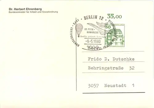Dr. Herbert Ehrenberg - Bundesminister -680276