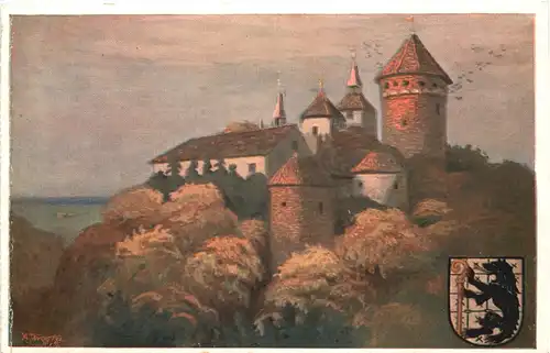 Burg und Pfarrkirche in Rössel - Ostpreussen -680554