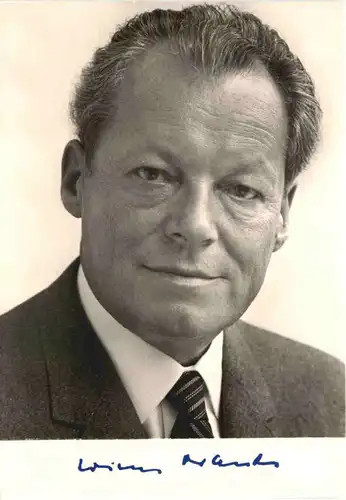 Willy Brandt mit Autogramm -680406