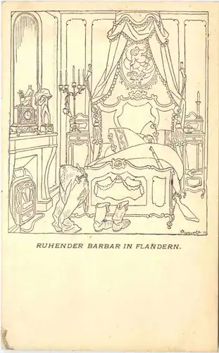 Ruhender Barbar in Flandern -680652