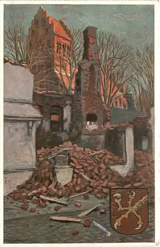 Kirche in Domnau - Ostpreussen -680556