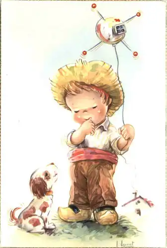 Kind mit Hund -680798