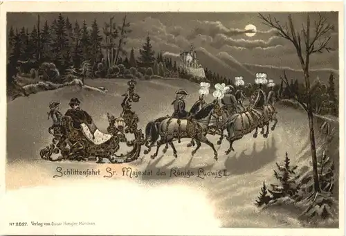 Schlittenfahrt des König Ludwig II -680776