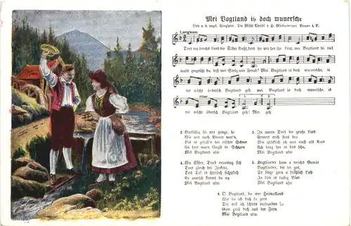 Liederkarte - Mei vogtland is doch wundersche -680990