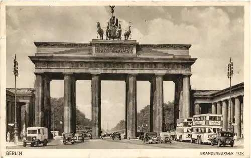 Berlin - Brandenburger Tor - Bahnpost Berlin Saalfeld -681224