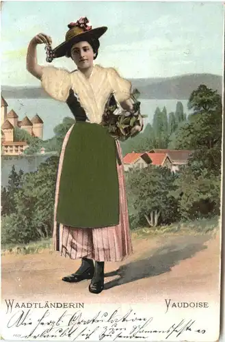 Vaudoise - Waadtländerin - Prägekarte -681092