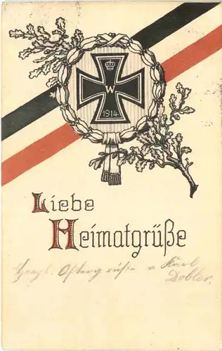 WW1 - Liebe Heimatgrüsse - Bahnpost -681500