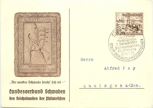 Stuttgart - Schwäb. Postwertzeichen Ausstellung 1936 -681302