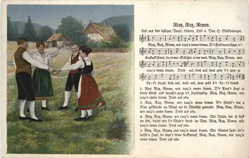 Liederkarte - Rietz Ratz Rimm -681532