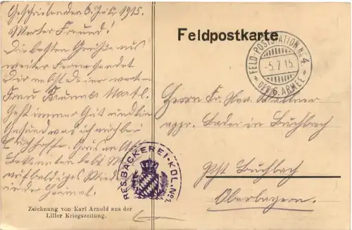 Der Dreiverband Skat - Feldpost -681486