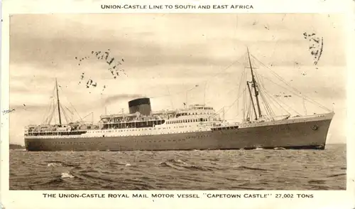 Union-Castle Line - Mail Motor Vessel Capetown Castle -681640