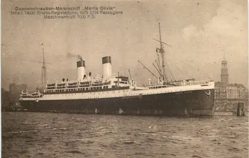 Doppelschrauben Motorschiff Monte Olivia -681740