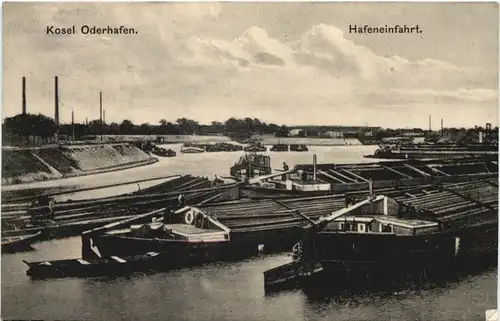 Kosel Oderhafen - Hafeneinfahrt -681570