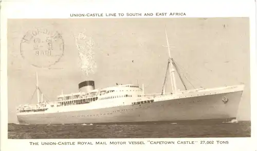 Union-Castle Line - Mail Motor Vessel Capetown Castle -681642