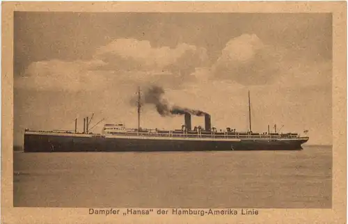 Dampfer Hansa - Hamburg Amerika Linie -681752