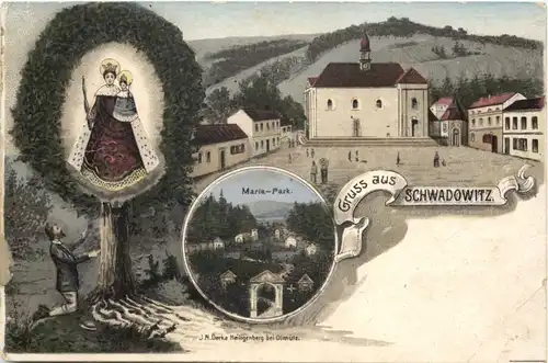 Gruss aus Schwadowitz - Litho - Böhmen -664570