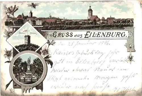 Gruss aus Eilenburg - Litho -675006