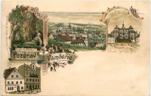 Pozdrav z Vamberic - Litho -664454