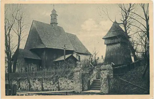 Gross-Patschin - Kr. Gleiwitz - Holzkirche - Schlesien -664526