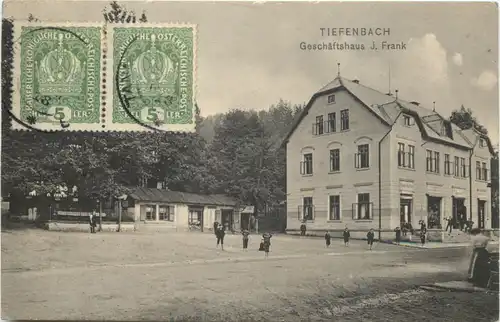 Tiefenbach - Geschäftshaus J. Frank - Böhmen -669606