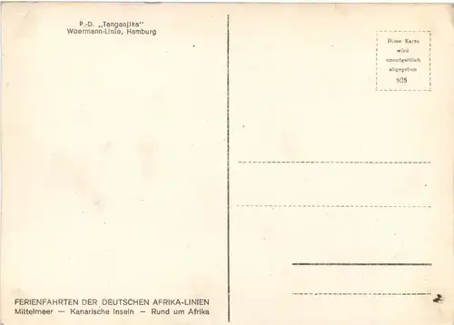 PD Tanganjika - Woermann Linie -681874