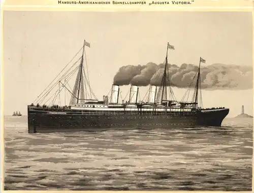 Hamburg Amerikanischer Schnelldampfer Augusta Victoria -681886