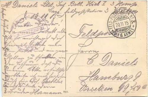 Lille - Pont Neuf - Feldpost Landsturm inf -681956