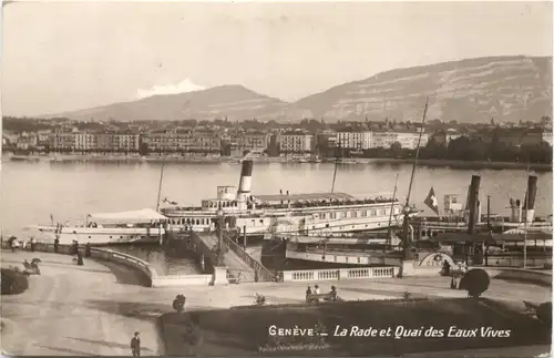 Geneve - La Rade et Quai des Eaux vives -682124