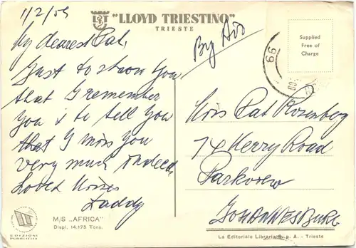 LLoyd Triestino - MS Africa -682100