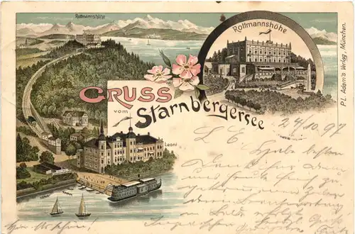 Gruss vom Starnbergersee - Litho -682148