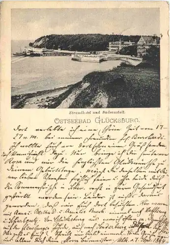 Ostseebad Glücksburg - Strandhotel und Badeanstalt 1894 Vorläufer -682136