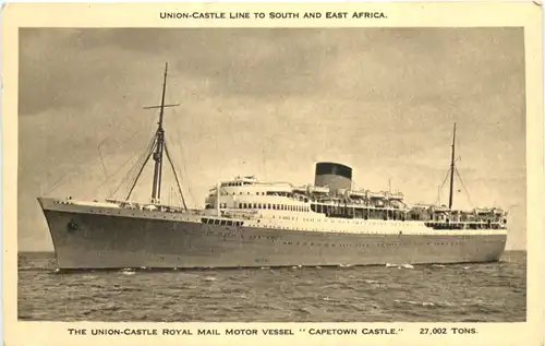 Union-Castle Mail Motor Vessel Capetown Castle -682250