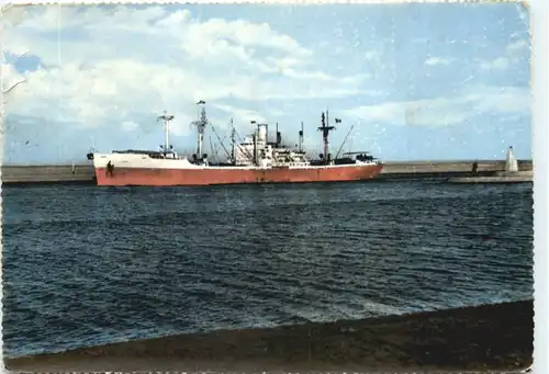 Suez Canal Steamer passing the Deviation -682302