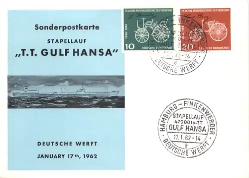TT Gulf Hansa - Stempel Stapellauf -682444