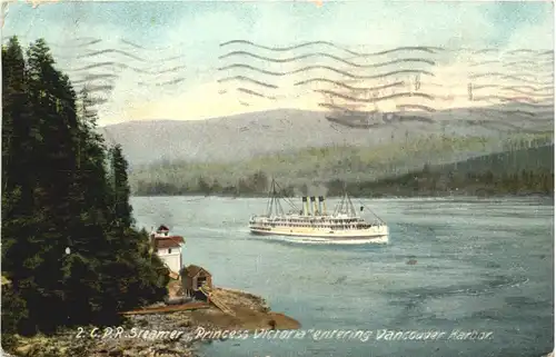 Steamer Princess Victoria entering Vancouver -682504