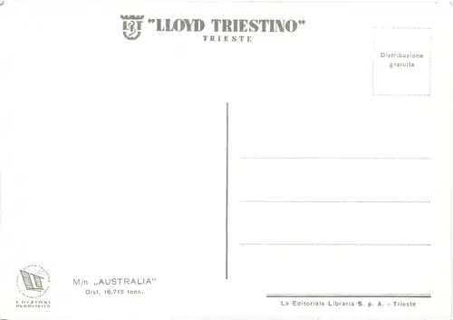 Lloyd Triestino - MN Australia -682964