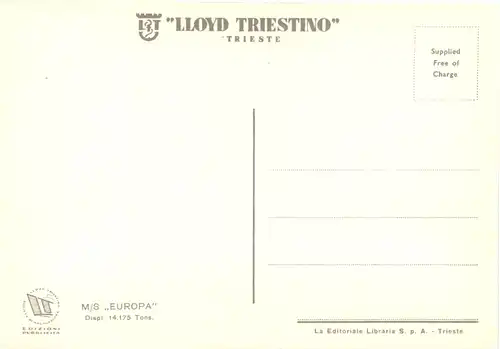 Lloyd Triestino - MS Europa -682974