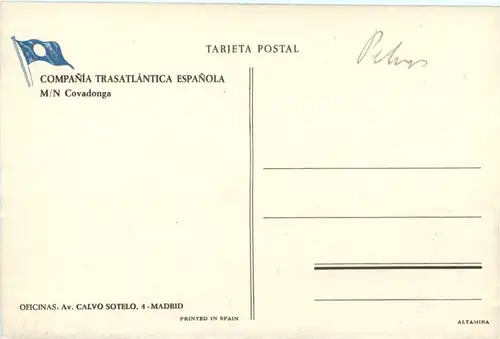 Compania Trasatlantica Espanola - MN Covadonga -682958