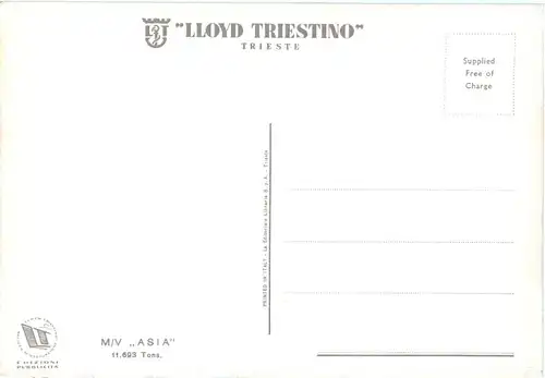 Lloyd Triestino - MN Asia -682966