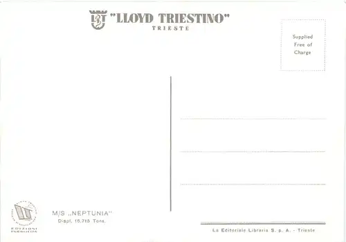 Lloyd Triestino - MS Neptunia -682976