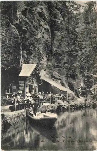 Hinterhermsdorf - Bootstation in den Oberen Schleuse - Sebnitz -683058