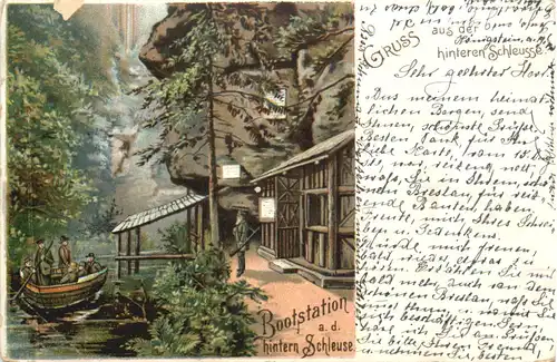 Hinterhermsdorf - Bootstation an der hintern Schleuse - Sebnitz -683056