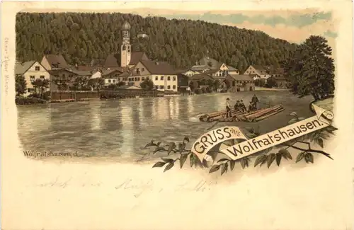 Gruss aus Wolfratshausen - Litho -683268