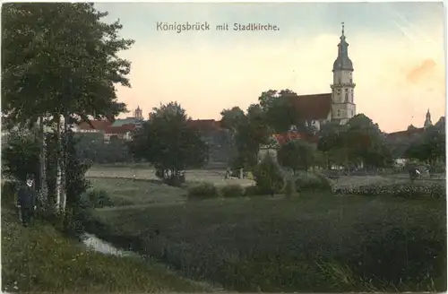 Königsbrück mit Stadtkirche -683880