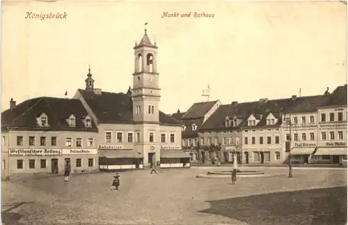 Königsbrück - Markt und Rathaus -683884