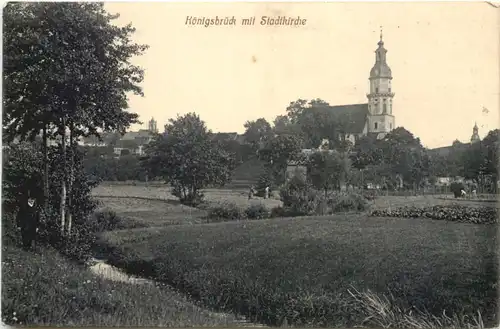 Königsbrück mit Stadtkirche -683932