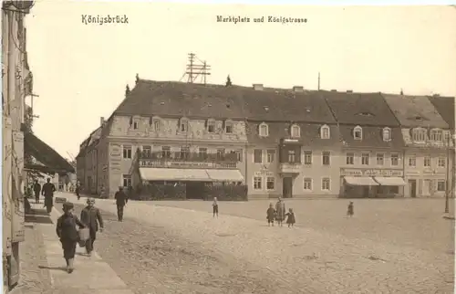 Königsbrück - Marktplatz und Königstrasse -683866