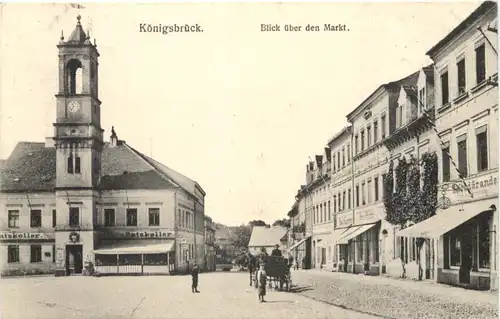 Königsbrück - Blick über den Markt -683946