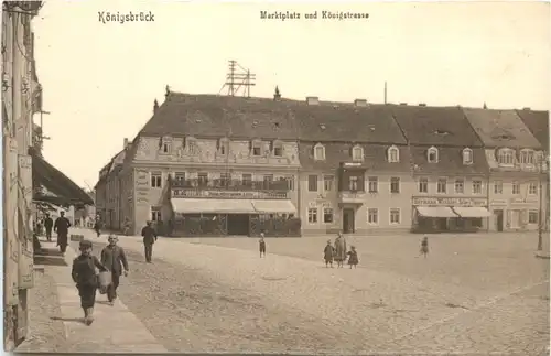 Königsbrück - Marktplatz und Königstrasse -684044