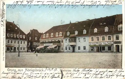 Gruss aus Königsbrück - Marktplatz -684060